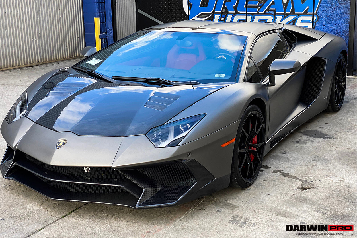 2011-2021 Lamborghini Aventador LP700 LP740 Coupe Roadster BKSS Style Hood - DarwinPRO Aerodynamics