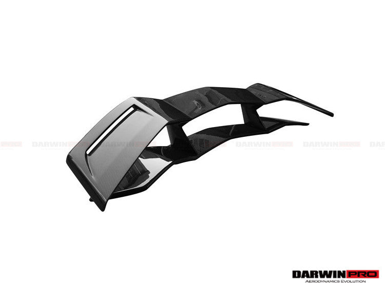 DarwinPRO 2011-2022 Lamborghini Aventador LP700 LP750 LP740 LP720 LP780 Coupe & Roadster BKSS Style Carbon Fiber Trunk Spoiler Wing - DarwinPRO Aerodynamics