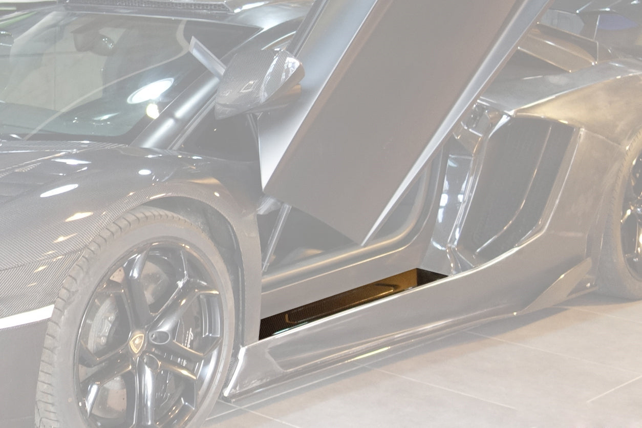 2011-2016 Lamborghini Aventador LP700 Coupe Carbon Fiber Door Still Plate Caps