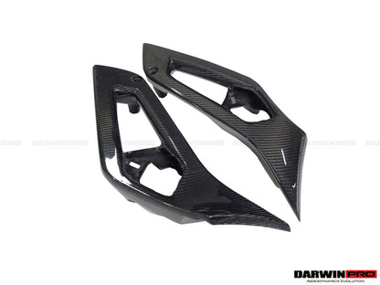 2011-2016 Lamborghini Aventador LP700 Coupe Roadster Carbon Fiber Inner Door Handle - DarwinPRO Aerodynamics