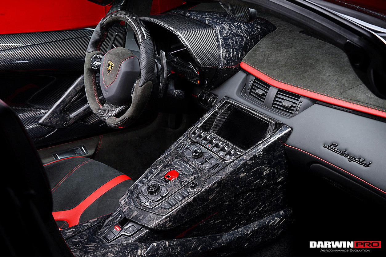 2011-2016 Lamborghini Aventador LP700 LP720 LP750 SV OE Style Carbon Fiber Navigation Screen Inner Panel Repalcement (1PCS)