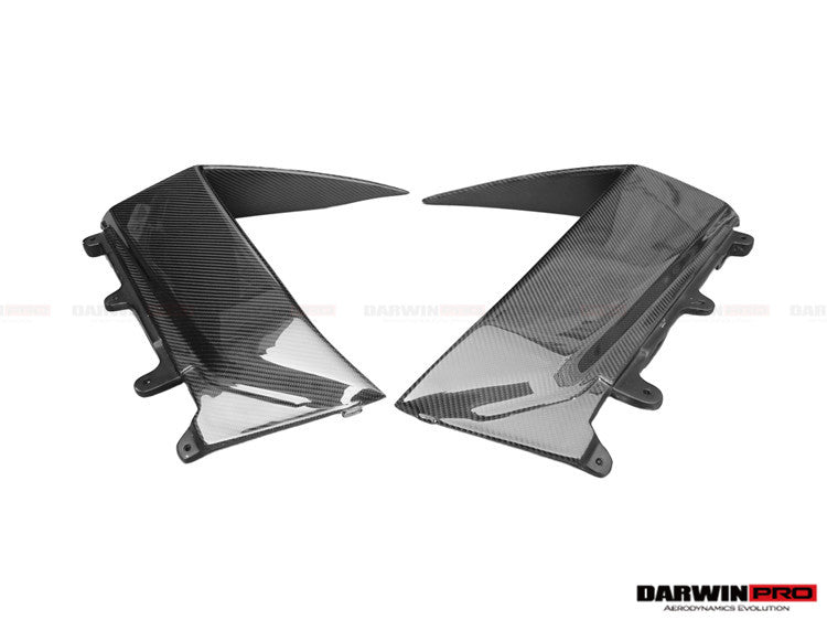 2011-2016 Lamborghini Aventador LP700 Coupe BKSS Style Carbon Fiber Quarter Panel Fender Side Vent Air Intake Cover Trim Outside