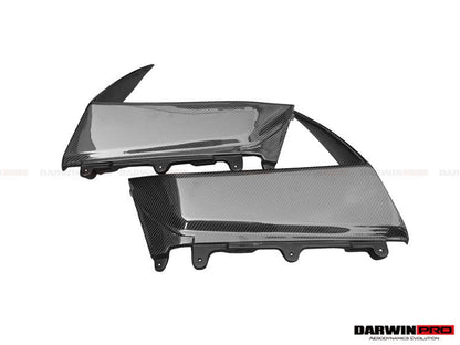 2011-2016 Lamborghini Aventador LP700 Coupe BKSS Style Carbon Fiber Quarter Panel Fender Side Vent Air Intake Cover Trim Outside