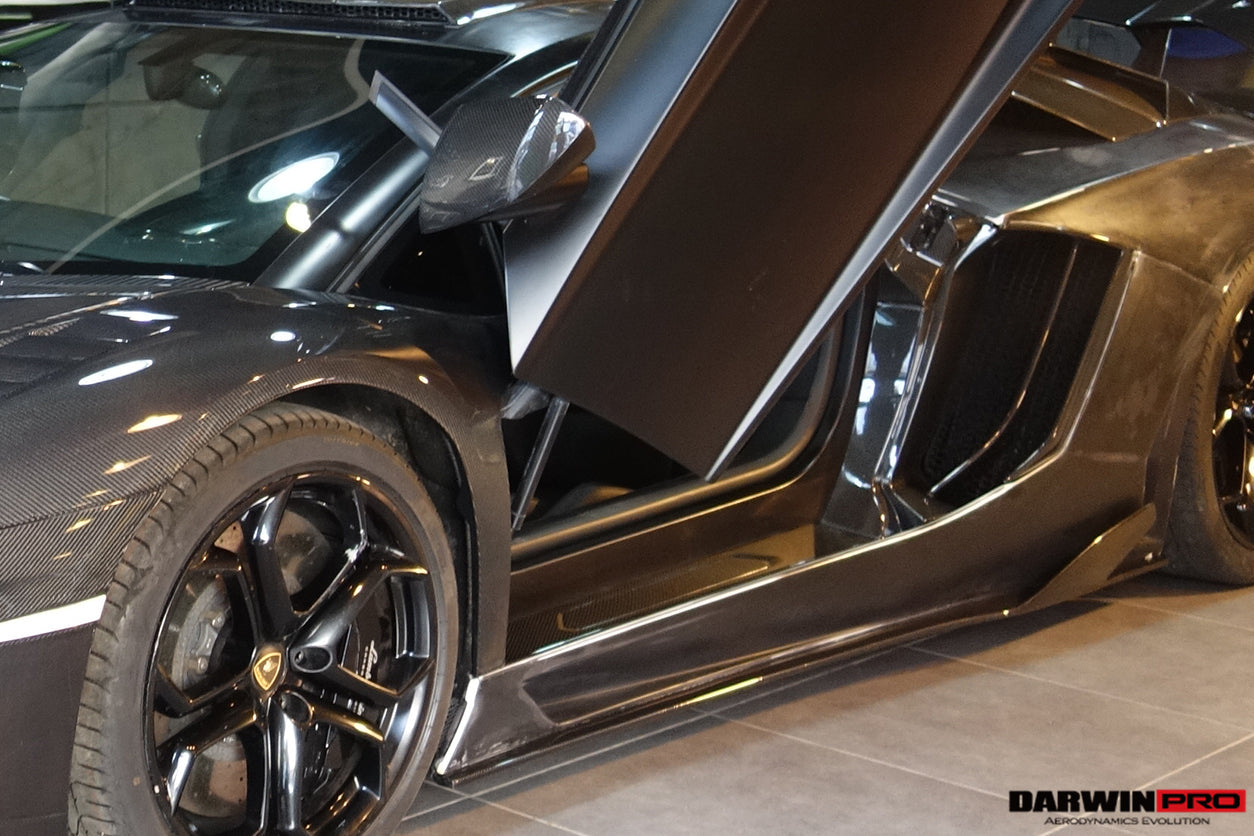 2011-2016  Lamborghini Aventador LP700 Coupe BKSS Style Carbon Fiber Quarter Panel Fender Side Vent Air Intake Cover Trim
