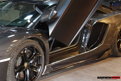 2011-2016  Lamborghini Aventador LP700 Coupe BKSS Style Carbon Fiber Quarter Panel Fender Side Vent Air Intake Cover Trim