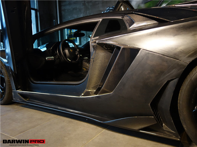 2011-2016  Lamborghini Aventador LP700 Coupe BKSS Style Carbon Fiber Quarter Panel Fender Side Vent Air Intake Cover Trim
