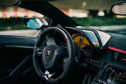 2011-2016 Lamborghini Aventador LP700 Coupe Roadster Carbon Fiber Instrument Surround Panel Cover - DarwinPRO Aerodynamics