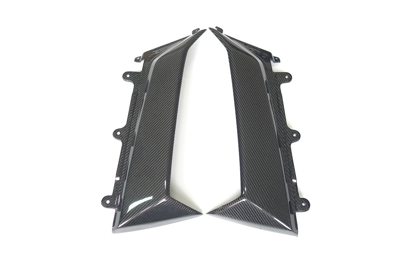 2011-2016 Lamborghini Aventador LP700 Coupe OEM Carbon Fiber Quarter Panel Fender Air Intake Side Vent Cover Trim Outside Replacement