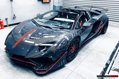 2011-2016 Lamborghini Aventador LP700 LP720 LP750 SVJ SV Coupe & Roadster Dry Carbon Fiber Mirror Housing Replacement