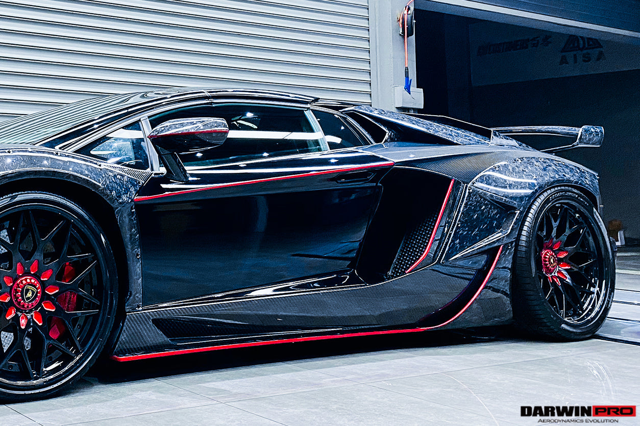 2011-2016 Lamborghini Aventador LP700 LP720 LP750 SVJ SV Coupe & Roadster Dry Carbon Fiber Mirror Housing Replacement