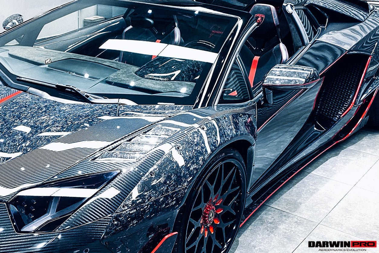 2011-2016 Lamborghini Aventador LP700 LP720 LP750 SVJ SV Coupe & Roadster Dry Carbon Fiber Mirror Housing Replacement