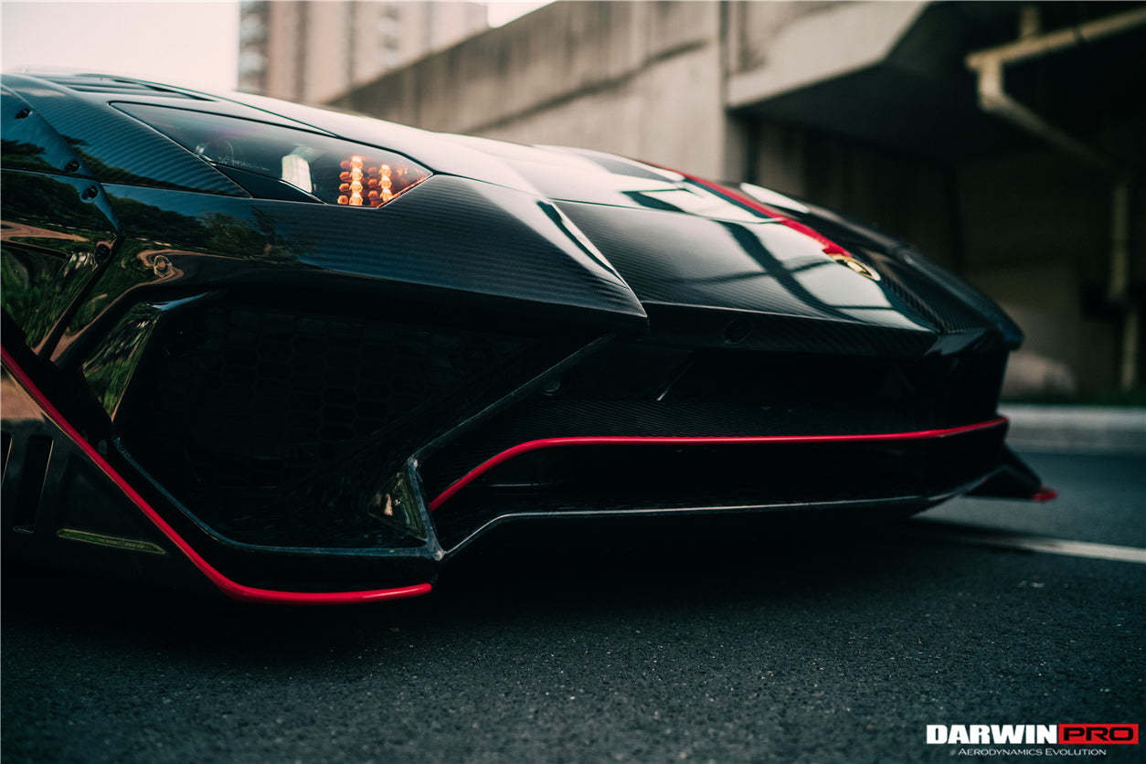 DarwinPRO 2011-2016 Lamborghini Aventador LP700 Coupe SV-BKSSII Style Wide body Carbon Fiber Aero Full Kit