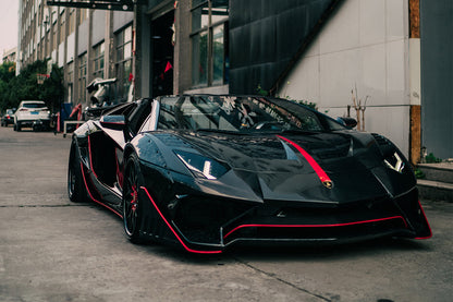DarwinPRO 2011-2016 Lamborghini Aventador LP700 Roadster SV-BKSSII Style Carbon Fiber Aero Full Wide Body Kit