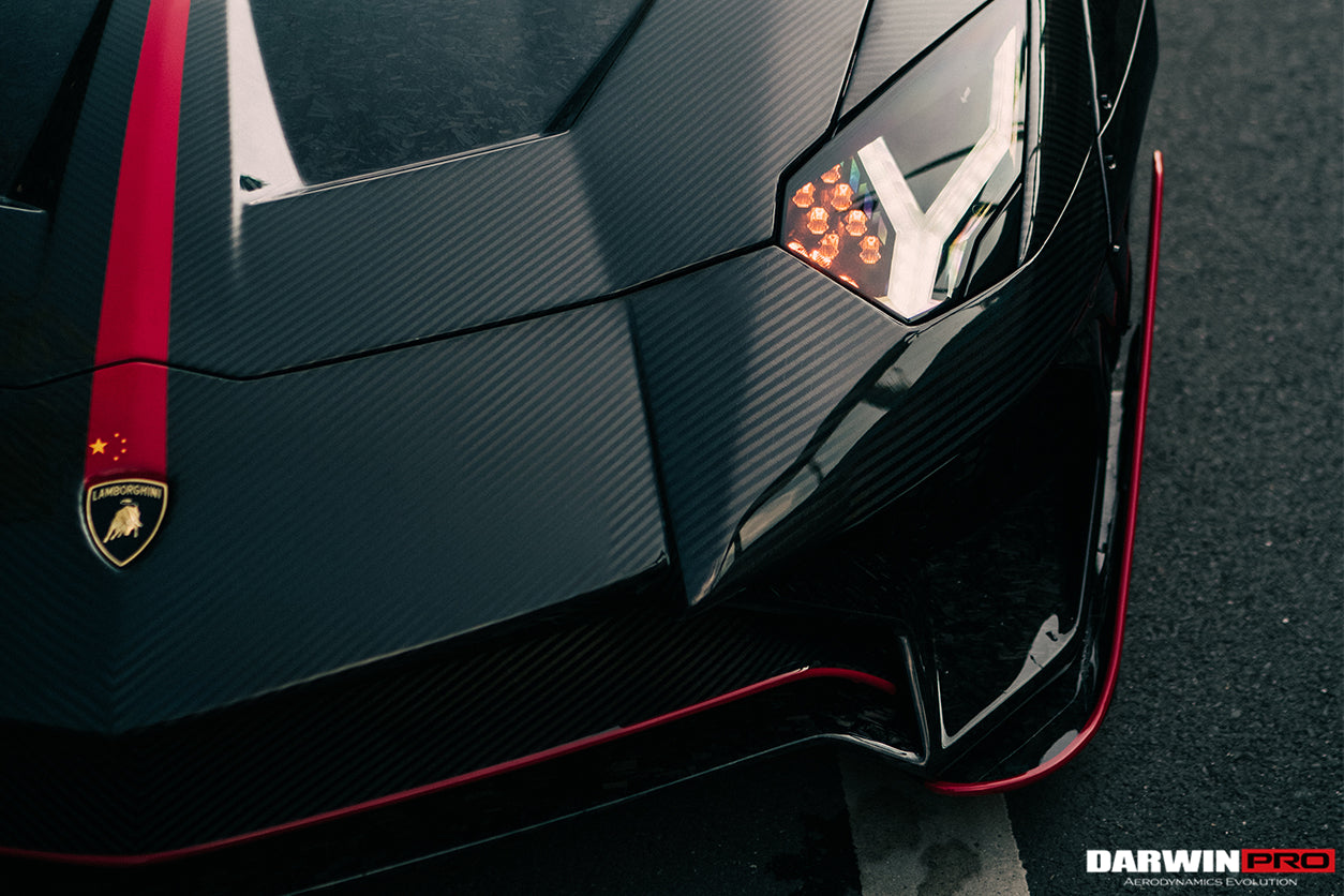 DarwinPRO 2011-2016 Lamborghini Aventador LP700 Roadster SV-BKSSII Style Carbon Fiber Aero Full Wide Body Kit