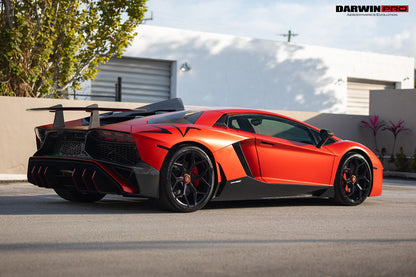 DarwinPRO 2011-2016 Lamborghini Aventador LP700 LP740 Coupe & Roadster SV Style Rear Bumper - DarwinPRO Aerodynamics