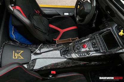 2011-2016 Lamborghini Aventador LP700 LP720 LP750 SV OE Style Carbon Fiber Navigation Screen Trim Replacement (2PCS) - DarwinPRO Aerodynamics