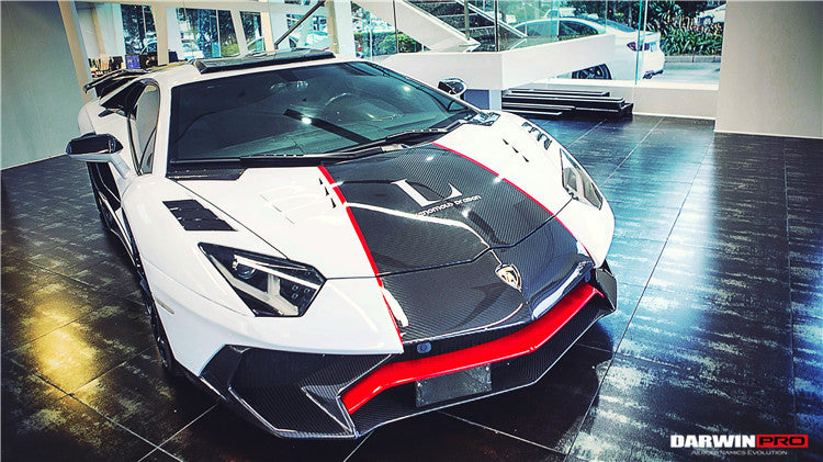 2011-2021 Lamborghini Aventador LP700 LP740 Coupe Roadster BKSS Style Hood - DarwinPRO Aerodynamics
