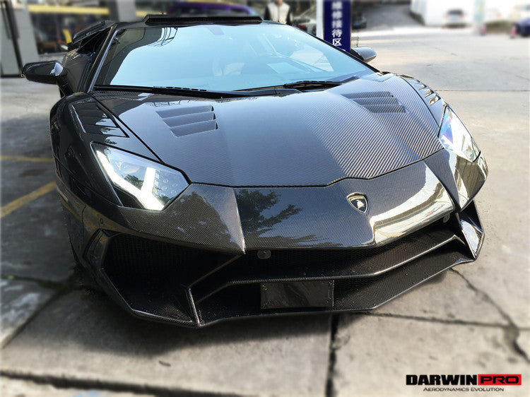 2011-2021 Lamborghini Aventador LP700 LP740 Coupe Roadster BKSS Style Hood - DarwinPRO Aerodynamics