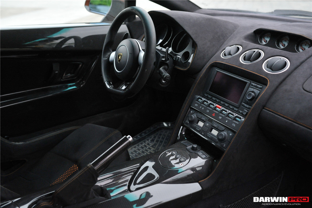 2004-2014 Lamborghini Gallardo OEM Style Carbon Fiber Center Console - DarwinPRO Aerodynamics