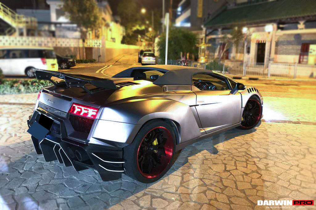 2004-2008 Lamborghini Gallardo IRON Style Rear Bumper - DarwinPRO Aerodynamics