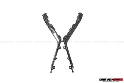 DarwinPRO 2015-2023 Lamborghini Huracan LP610 & LP580 & EVO Autoclave Carbon Fiber Center Console Border Trim - DarwinPRO Aerodynamics