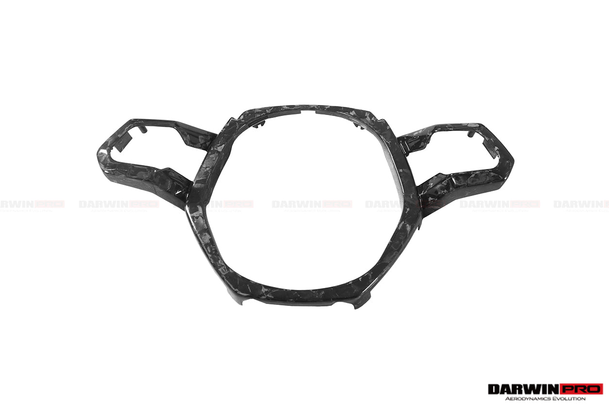 DarwinPRO 2015-2023 Lamborghini Huracan LP610 & LP580 & EVO Autoclave Carbon Fiber Center Steering Wheel Trim - DarwinPRO Aerodynamics