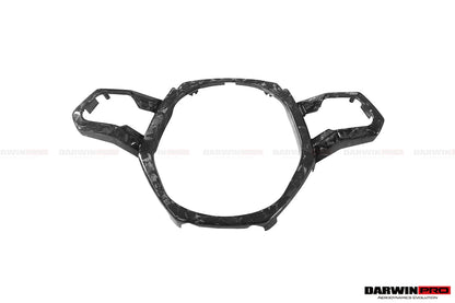 DarwinPRO 2015-2023 Lamborghini Huracan LP610 & LP580 & EVO Autoclave Carbon Fiber Center Steering Wheel Trim - DarwinPRO Aerodynamics
