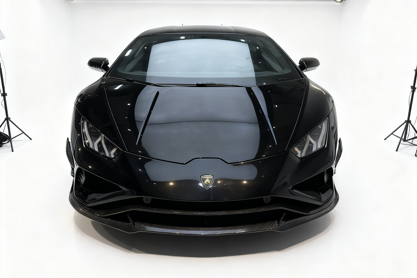 DarwinPRO 2019-2025 Lamborghini Huracan EVO RWD ADV2 Style Dry Carbon Front Lip - DarwinPRO Aerodynamics