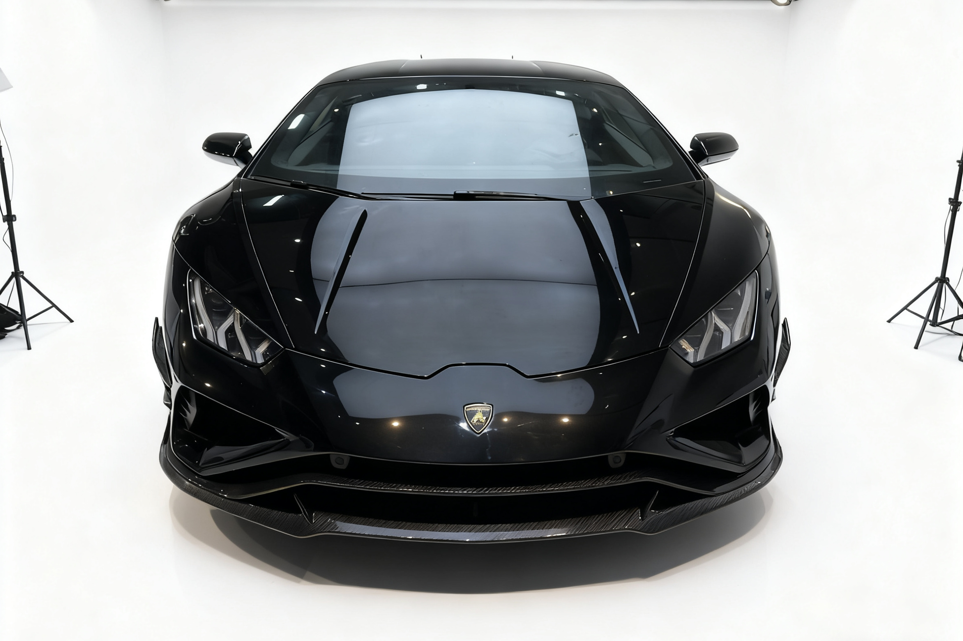 DarwinPRO 2019-2025 Lamborghini Huracan EVO RWD ADV2 Style Dry Carbon Front Lip - DarwinPRO Aerodynamics
