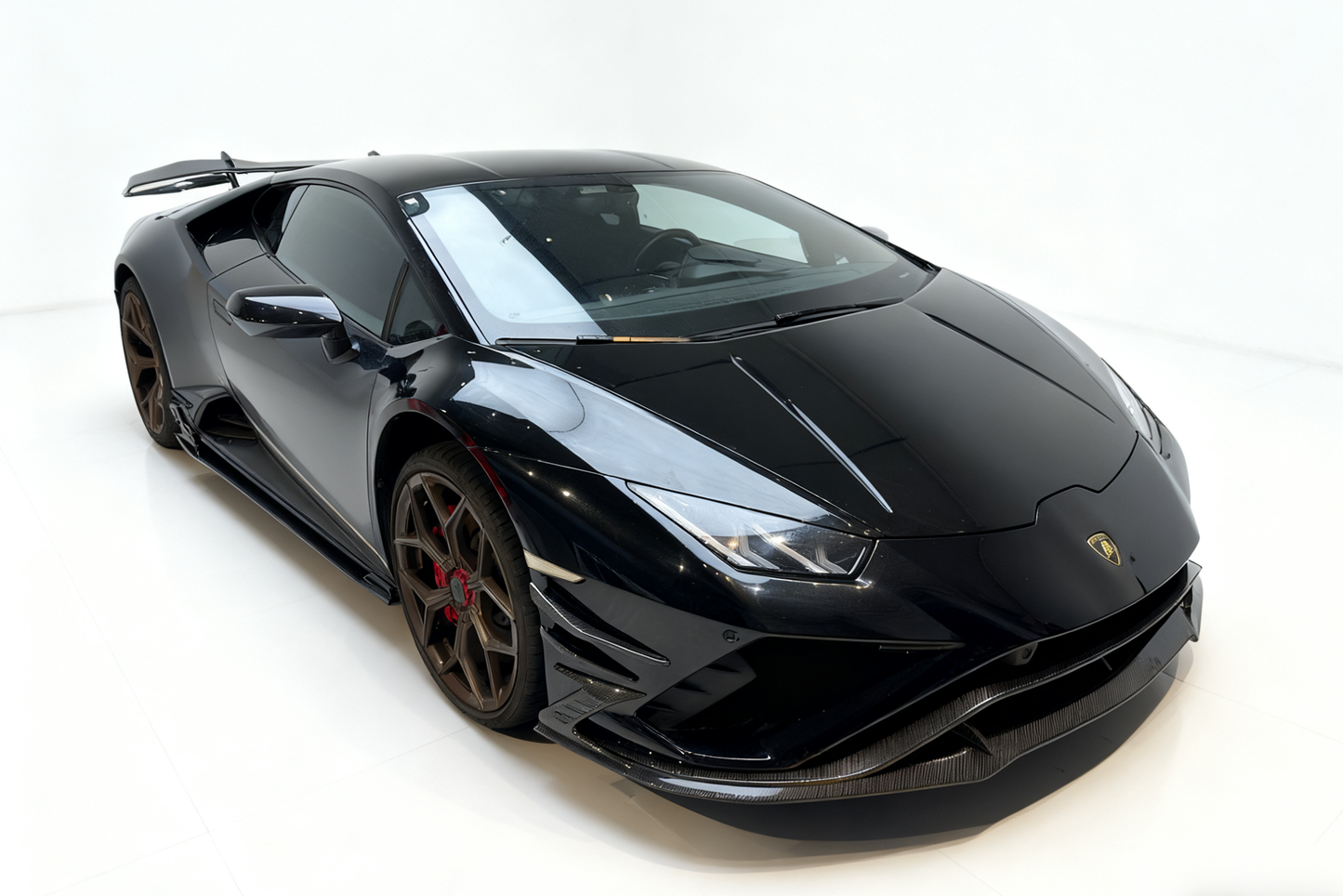 DarwinPRO 2019-2025 Lamborghini Huracan EVO RWD ADV2 Style Dry Carbon Front Lip - DarwinPRO Aerodynamics