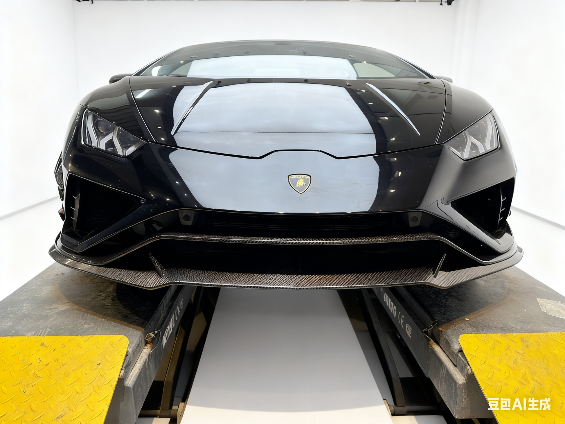 DarwinPRO 2019-2025 Lamborghini Huracan EVO RWD ADV2 Style Dry Carbon Front Lip - DarwinPRO Aerodynamics