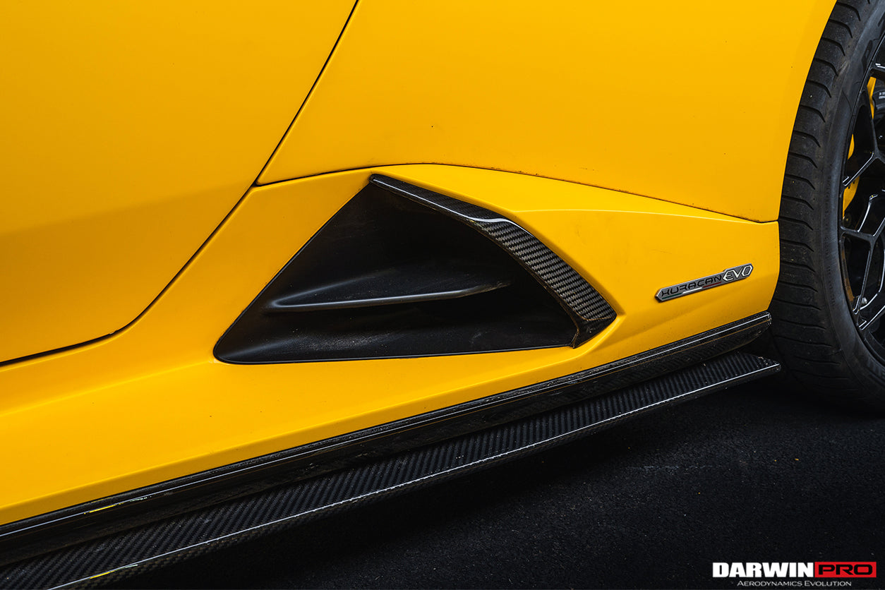 2019-2023 Lamborghini Huracan EVO OD Style Dry Carbon Side Skirts Under Board