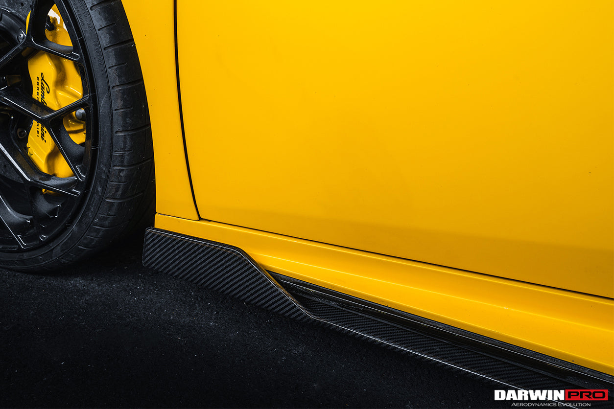 2019-2023 Lamborghini Huracan EVO OD Style Dry Carbon Side Skirts Under Board