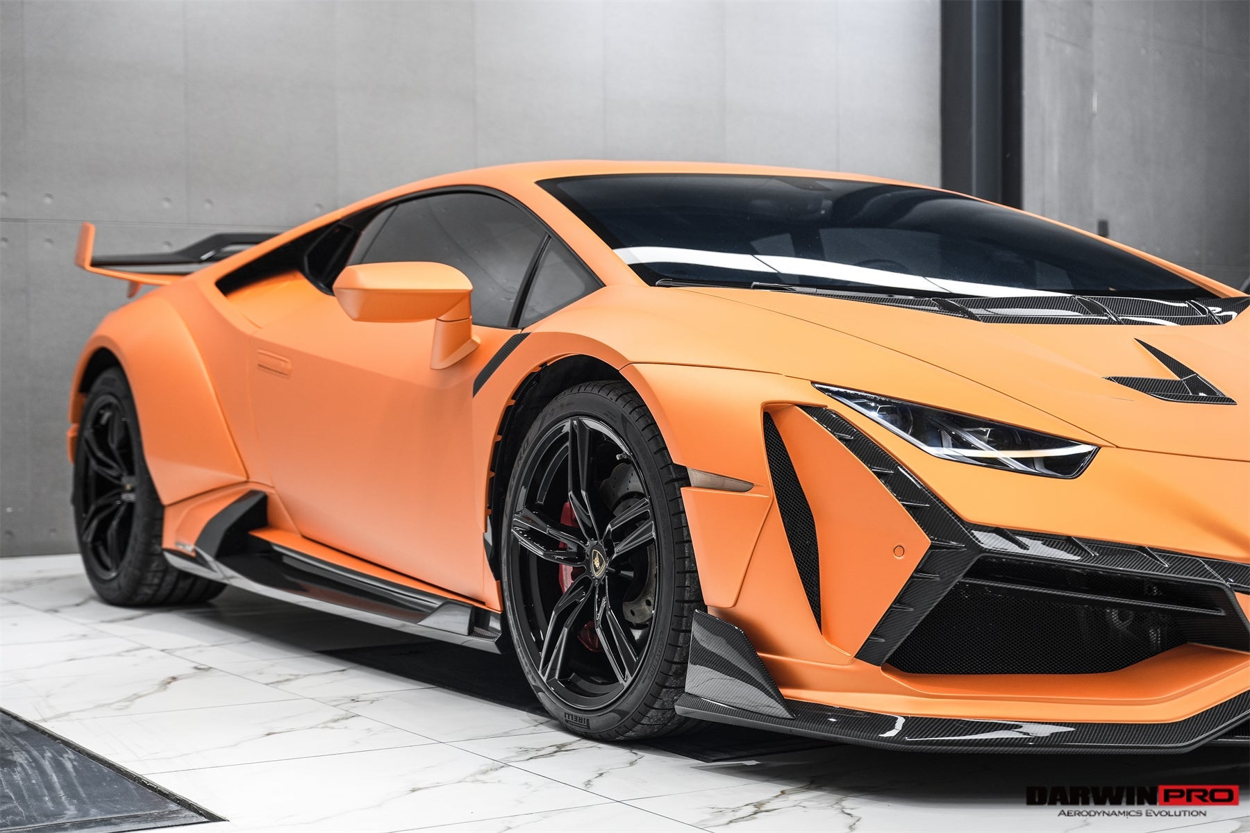 DarwinPRO 2015-2019 Lamborghini Huracan LP610 LP580 Coupe Only BKSSII Style Full Wide Body Kit - DarwinPRO Aerodynamics