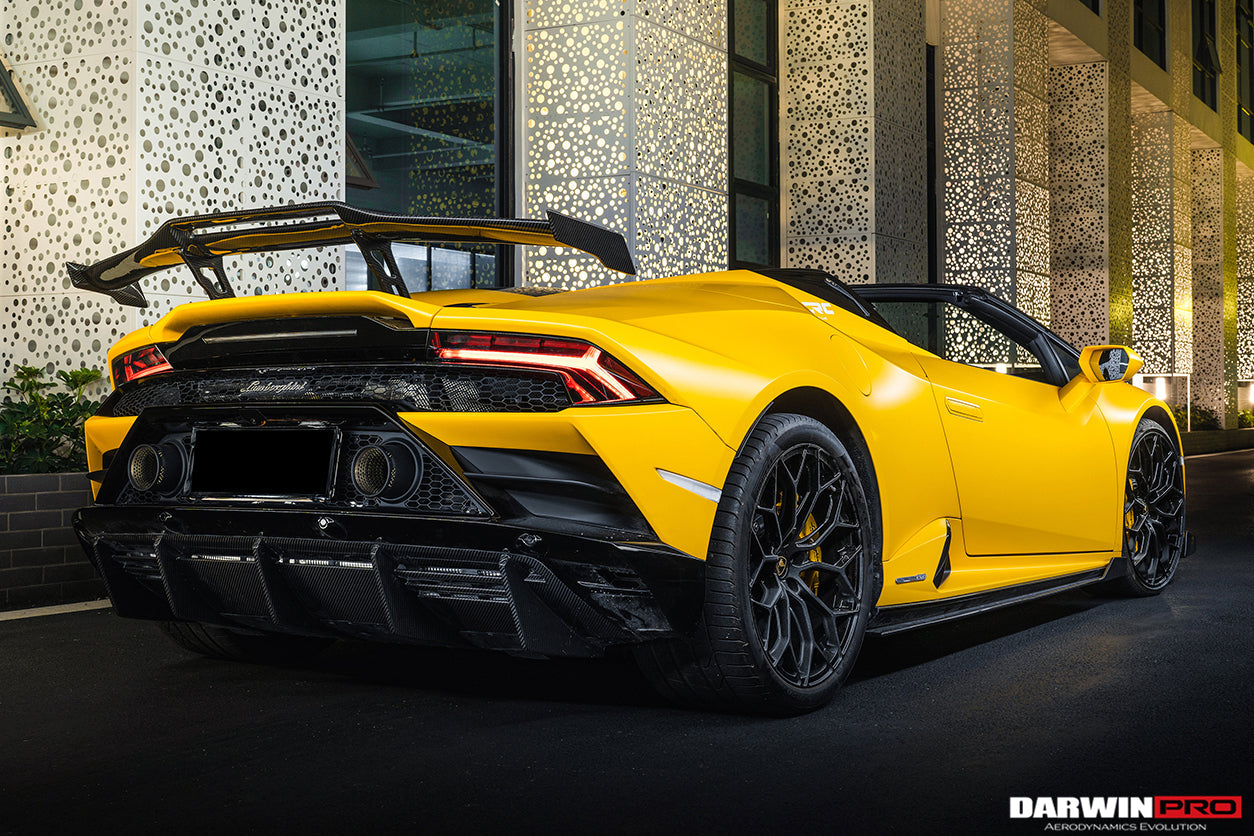 2019-2023 Lamborghini Huracan EVO OD Style Dry Carbon Trunk Spoiler Wing - DarwinPRO Aerodynamics