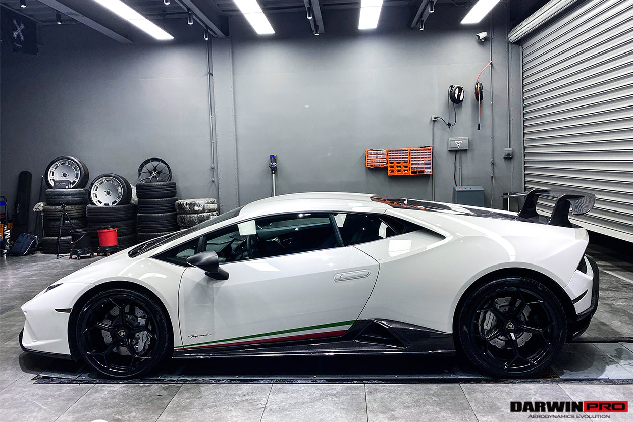 2015-2025 Lamborghini Huracan LP610 & LP580 & EVO & STO & Tecnica PEVO Style Side Skirts - DarwinPRO Aerodynamics