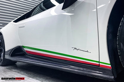 2015-2025 Lamborghini Huracan LP610 & LP580 & EVO & STO & Tecnica PEVO Style Side Skirts - DarwinPRO Aerodynamics