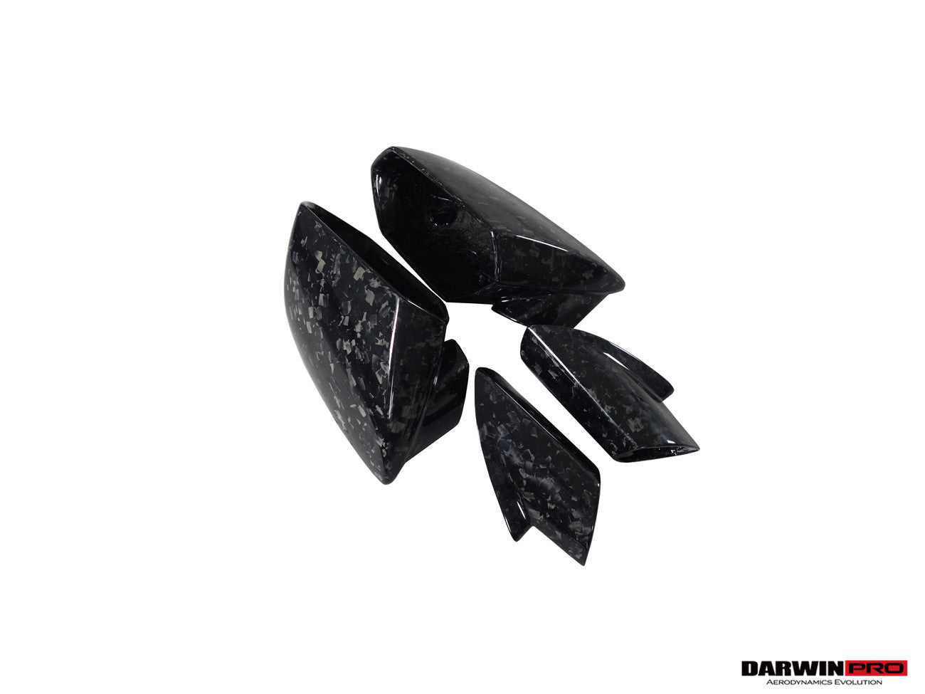 2015-2023 Lamborghini Huracan LP610 & LP580 & EVO & STO & PERFORMANTE Autoclave Carbon Fiber Mirror Housing Repalcement - DarwinPRO Aerodynamics