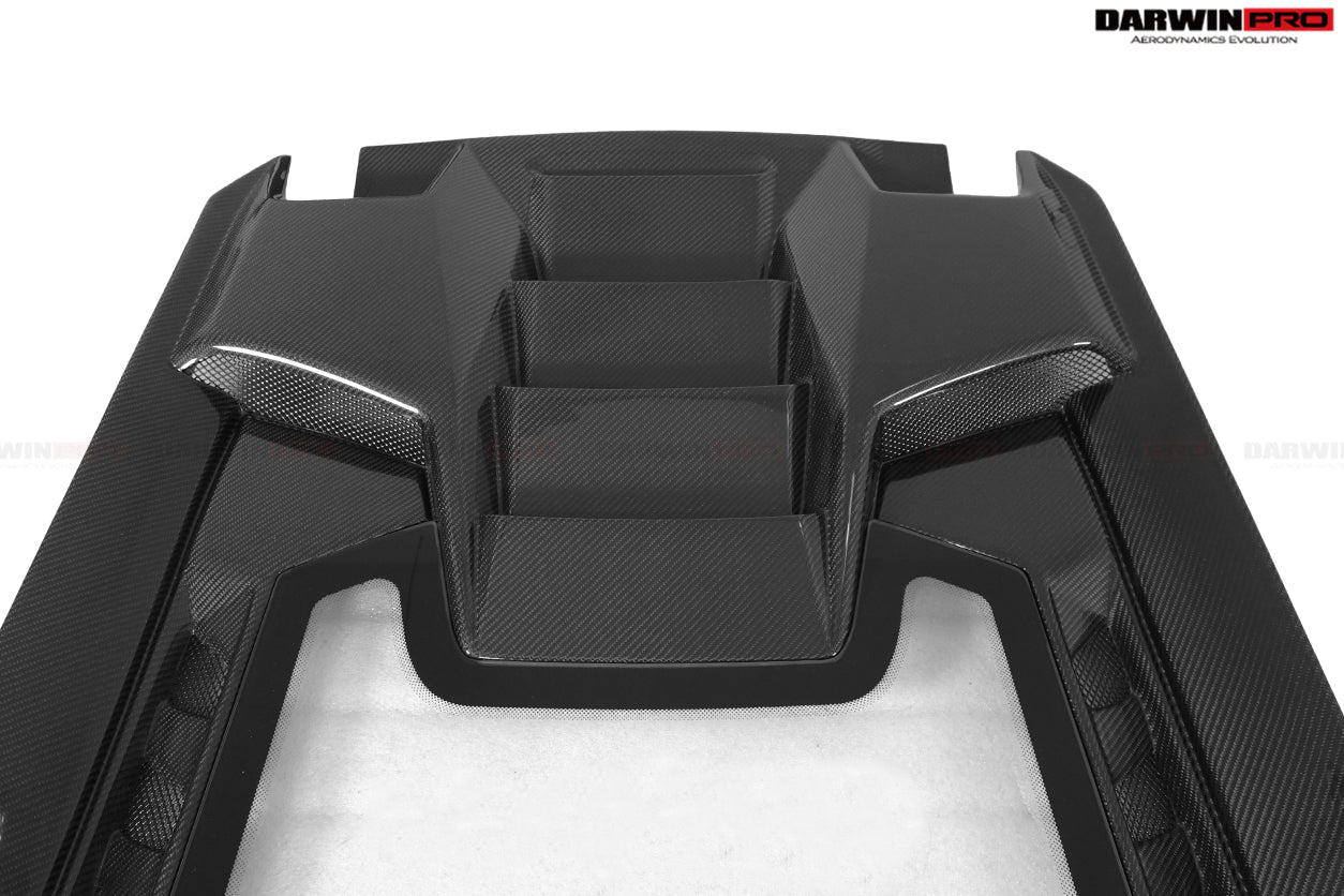 2015-2023 Lamborghini Huracan LP610 & LP580 & EVO Coupe Performante Style Carbon Fiber Spoiler Wing and Engine Hood - DarwinPRO Aerodynamics