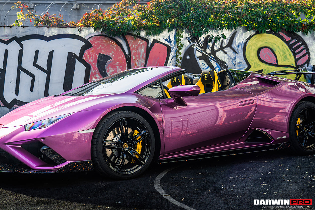 2019-2023 Lamborghini Huracan EVO OD Style Dry Carbon Side Skirts Under Board