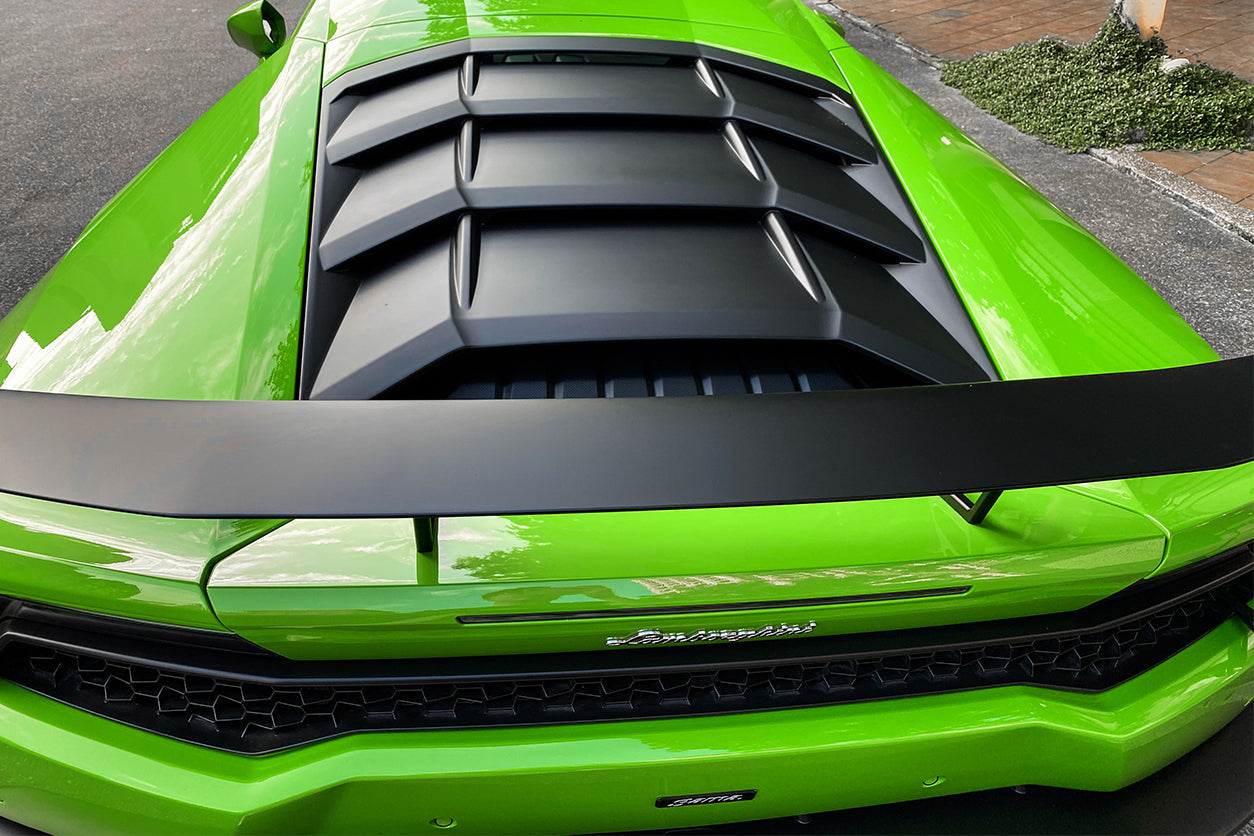 2015-2025 Lamborghini Huracan LP610 & LP580 & EVO & Tecnica AO Style Carbon Fiber Trunk Spoiler Wing