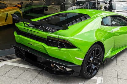 2015-2025 Lamborghini Huracan LP610 & LP580 & EVO & Tecnica AO Style Carbon Fiber Trunk Spoiler Wing