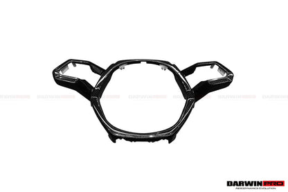 DarwinPRO 2015-2023 Lamborghini Huracan LP610 & LP580 & EVO Autoclave Carbon Fiber Center Steering Wheel Trim - DarwinPRO Aerodynamics