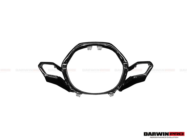 DarwinPRO 2015-2023 Lamborghini Huracan LP610 & LP580 & EVO Autoclave Carbon Fiber Center Steering Wheel Trim - DarwinPRO Aerodynamics