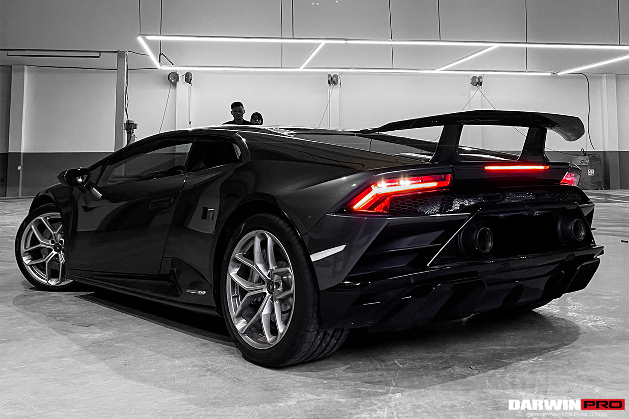 2015-2023 Lamborghini Huracan LP610 & LP580 & EVO Coupe Performante Style Carbon Fiber Spoiler Wing and Engine Hood - DarwinPRO Aerodynamics