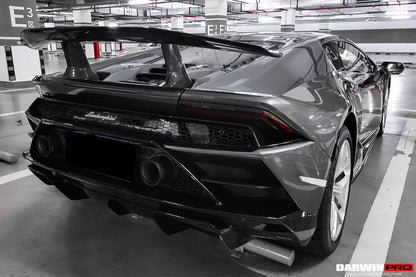 2015-2023 Lamborghini Huracan LP610 & LP580 & EVO Coupe Performante Style Carbon Fiber Spoiler Wing and Engine Hood - DarwinPRO Aerodynamics