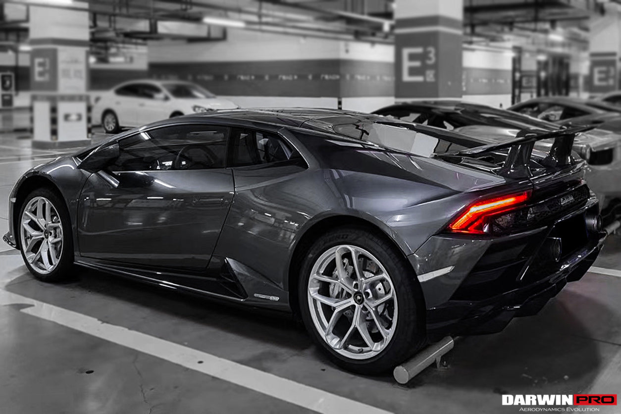 2015-2023 Lamborghini Huracan LP610 & LP580 & EVO Coupe Performante Style Carbon Fiber Spoiler Wing and Engine Hood - DarwinPRO Aerodynamics