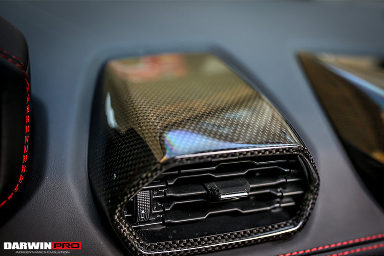 DarwinPRO 2015-2023 Lamborghini Huracan LP610 & LP580 & EVO Autoclave Carbon Fiber AC Panel Trim Replacement - DarwinPRO Aerodynamics
