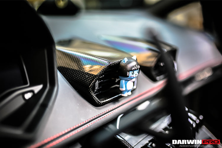 DarwinPRO 2015-2023 Lamborghini Huracan LP610 & LP580 & EVO Autoclave Carbon Fiber AC Panel Trim Replacement - DarwinPRO Aerodynamics
