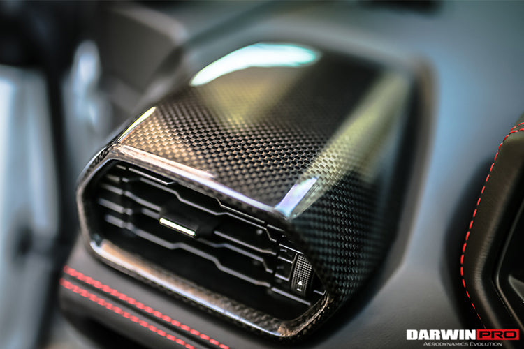 DarwinPRO 2015-2023 Lamborghini Huracan LP610 & LP580 & EVO Autoclave Carbon Fiber AC Panel Trim Replacement - DarwinPRO Aerodynamics